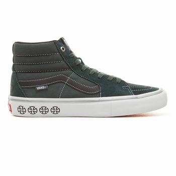 Panske Kotnikove Tenisky Vans X Independent Sk8-Hi Pro Spruce VA06RCYWJ